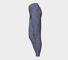 Load image into Gallery viewer, Fearless Rose Bold Legging (Purple)