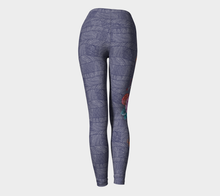 Load image into Gallery viewer, Fearless Rose Bold Legging (Purple)
